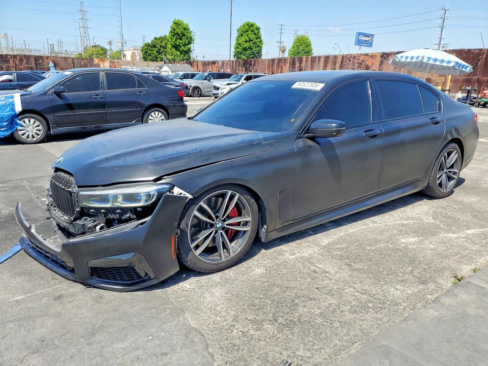 2020 BMW 7er VIN WBA7U2C00LGJ59765 COPART salvage auction — FRONT END, Ca - Salvage Certificate, sold $12,100 on 2026-07-10 (photo 1)