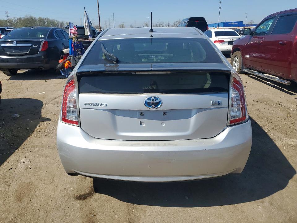 2013 Toyota Prius VIN JTDKN3DU0D1697534 COPART salvage auction — REAR END, Mi - Dealer Only Clean Title, sold $2,300 on 2026-07-31 (photo 6)