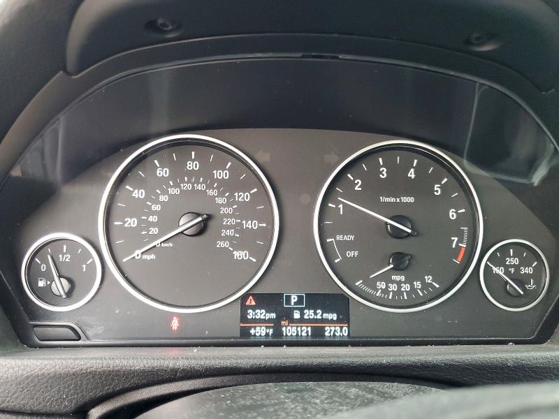 2015 BMW 3 series VIN WBA3B5G56FNS13288 COPART salvage auction — FRONT END, MN - CERT OF TITLE-SALVAGE, sold $2,000 on 2026-08-11 (photo 9)