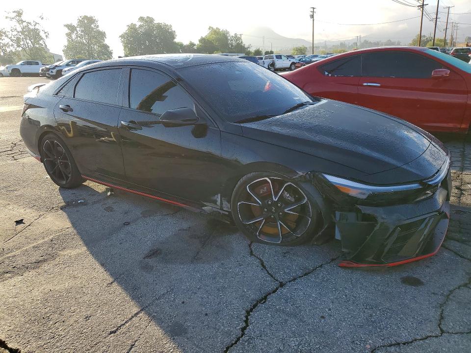 2025 Hyundai Elantra VIN KMHLW4DK2SU025570 COPART salvage auction — FRONT END, Ca - Salvage Certificate, sold $10,500 on 2026-07-02 (photo 4)