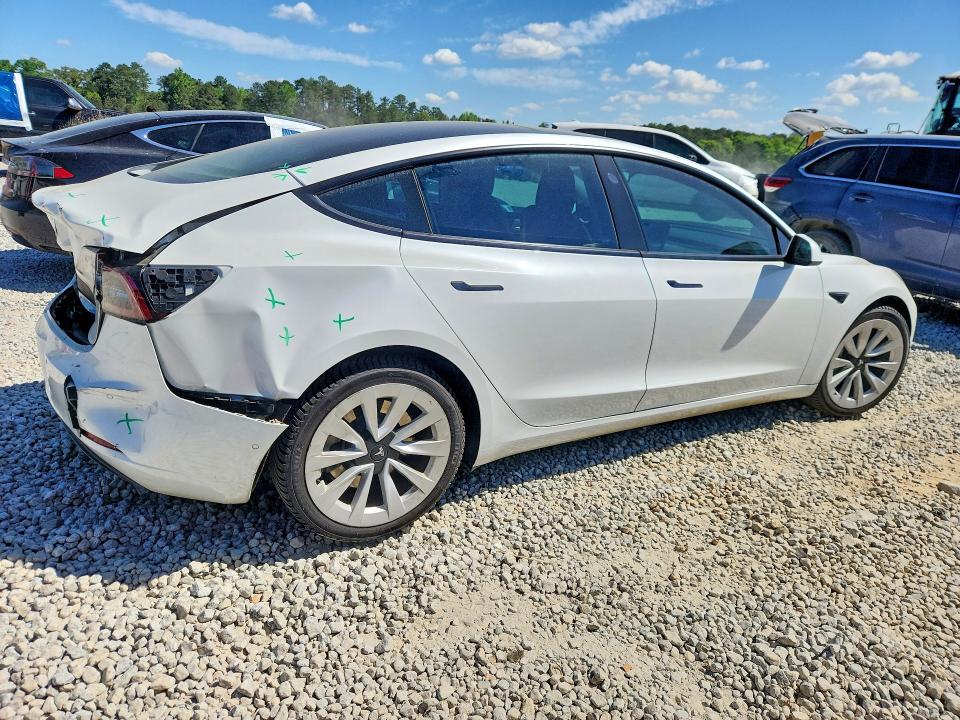 2022 Tesla Model 3 VIN 5YJ3E1EB7NF272293 COPART salvage auction — REAR END, Ga - Cert Of Title-Salvage, sold $9,000 on 2026-07-09 (photo 3)