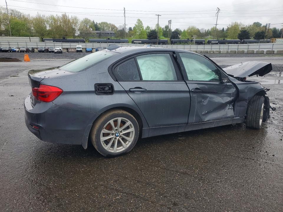 2018 BMW 3er VIN WBA8A3C54JA499595 COPART salvage auction — FRONT END, Or - Certificate Of Title, sold $800 on 2026-07-22 (photo 3)