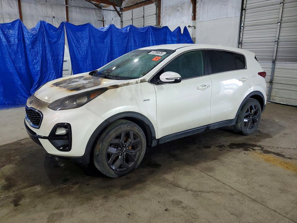 2022 Kia Sportage VIN KNDPMCAC4N7955623 COPART salvage auction — ENGINE BURN, KY - BILL OF SALE/PART ONLY/NO TITL, sold $300 on 2026-07-13 (photo 1)