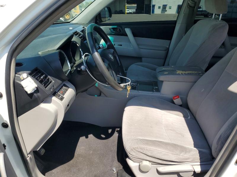 2011 Toyota Highlander VIN 5TDZA3EH9BS012913 COPART salvage auction — FRONT END, CA - SALVAGE CERTIFICATE, sold $2,150 on 2026-07-15 (photo 7)