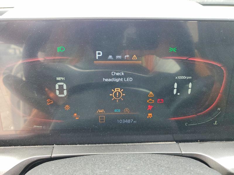 2023 Kia VIN 5XYP6DGC4PG344231 COPART salvage auction — FRONT END, Tx - Salvage Vehicle Title, sold $6,000 on 2026-07-14 (photo 9)