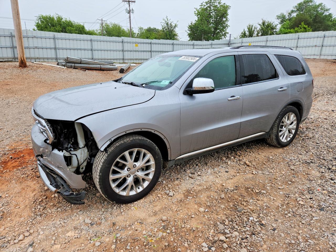 2017 Dodge Durango VIN 1C4RDHAG2HC680550 COPART salvage auction — Front End, ID - SALVAGE CERTIFICATE OF TITLE, sold $2,950 on 2026-07-09 (photo 1)