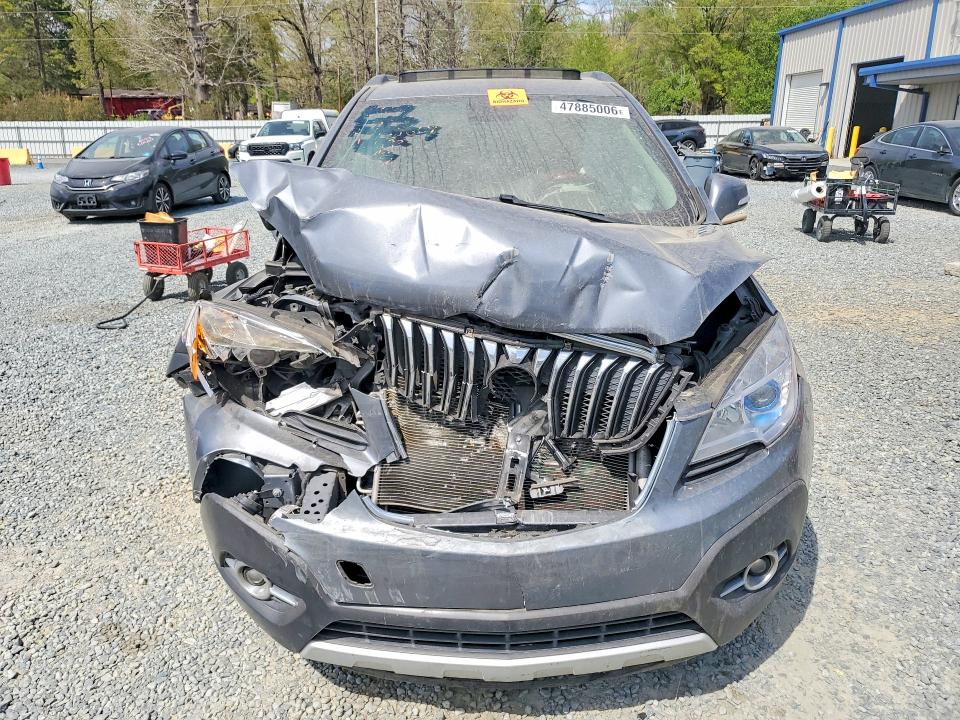 2015 Buick Encore VIN KL4CJCSB5FB149182 COPART salvage auction — FRONT END, Nc - Salvage Certificate Of Title, sold $200 on 2026-07-09 (photo 5)