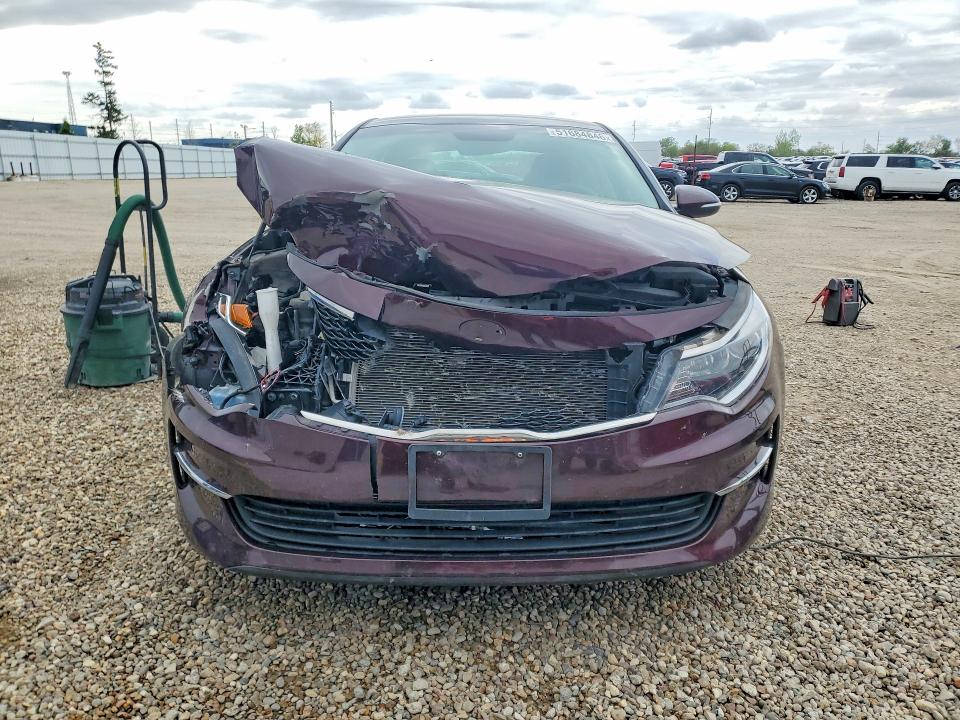 2018 Kia Optima VIN 5XXGT4L37JG191953 COPART salvage auction — FRONT END, Ia - Salvage W/Salvage History, sold $900 on 2026-07-15 (photo 5)
