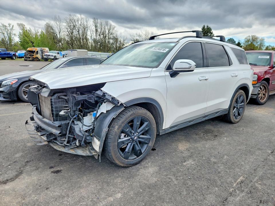 2023 Hyundai Palisade VIN KM8R3DGE0PU492633 COPART salvage auction — FRONT END, Or - Salvage Title Certificate, sold $11,400 on 2026-07-06 (photo 1)