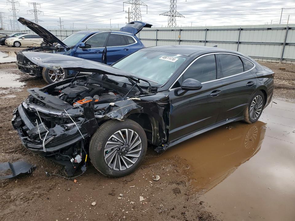 2025 Hyundai Sonata VIN KMHL34JJ0SA111398 COPART salvage auction — FRONT END, Il - Salvage Certificate, sold $6,900 on 2026-07-28 (photo 1)