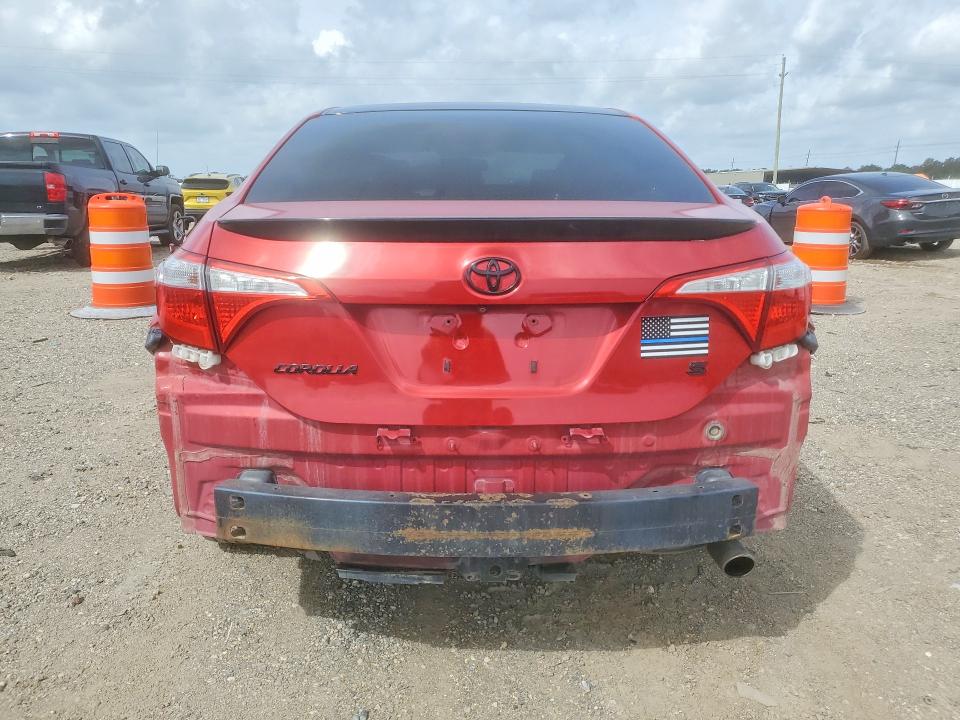 2014 Toyota Corolla VIN 5YFBURHE6EP024382 COPART salvage auction — REAR END, TX - SALVAGE VEHICLE TITLE, sold $1,750 on 2026-07-23 (photo 6)