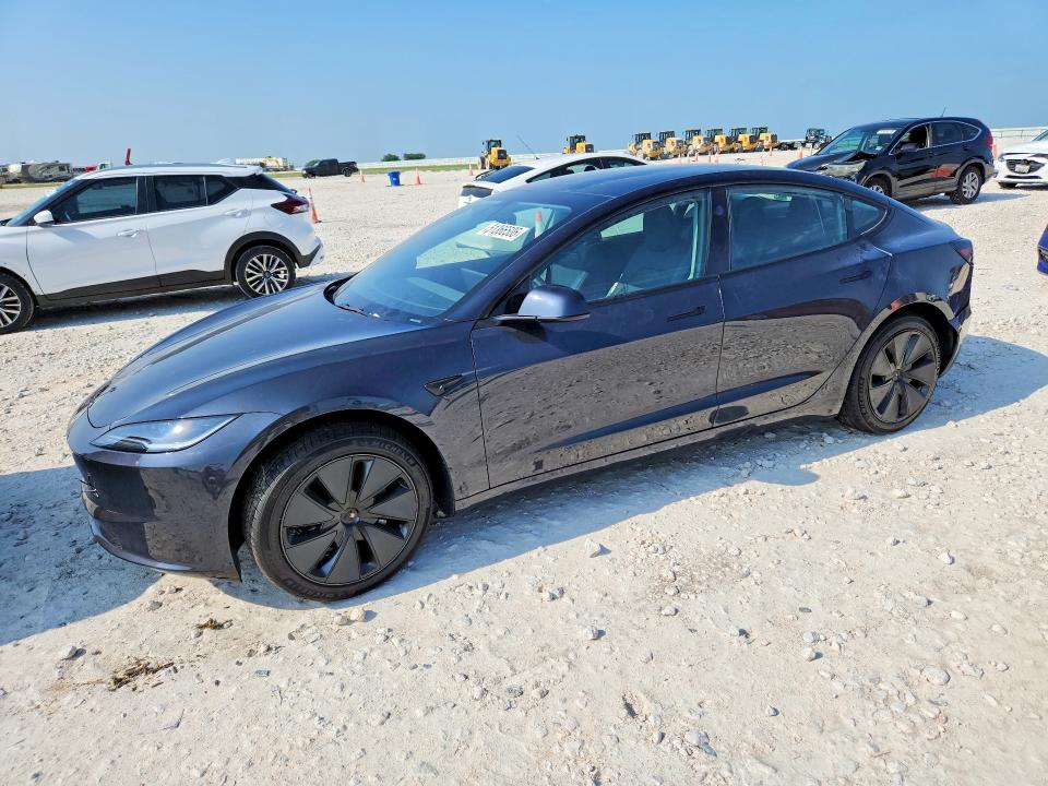 2026 Tesla Model 3 VIN 5YJ3E1EAXTF155621 COPART salvage auction — REAR END, Salvage Title, sold $12,700 on 2026-07-23 (photo 1)