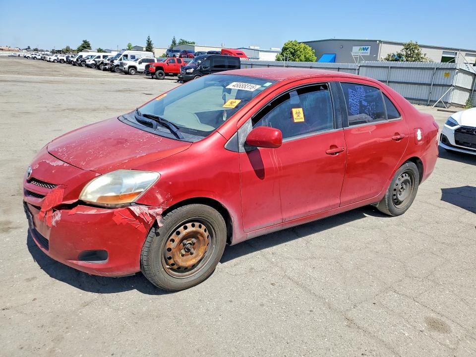 2008 Toyota Yaris VIN JTDBT923681211947 COPART salvage auction — FRONT END, Ca - App For Dup Clean Or Ac, sold $600 on 2026-07-31 (photo 1)