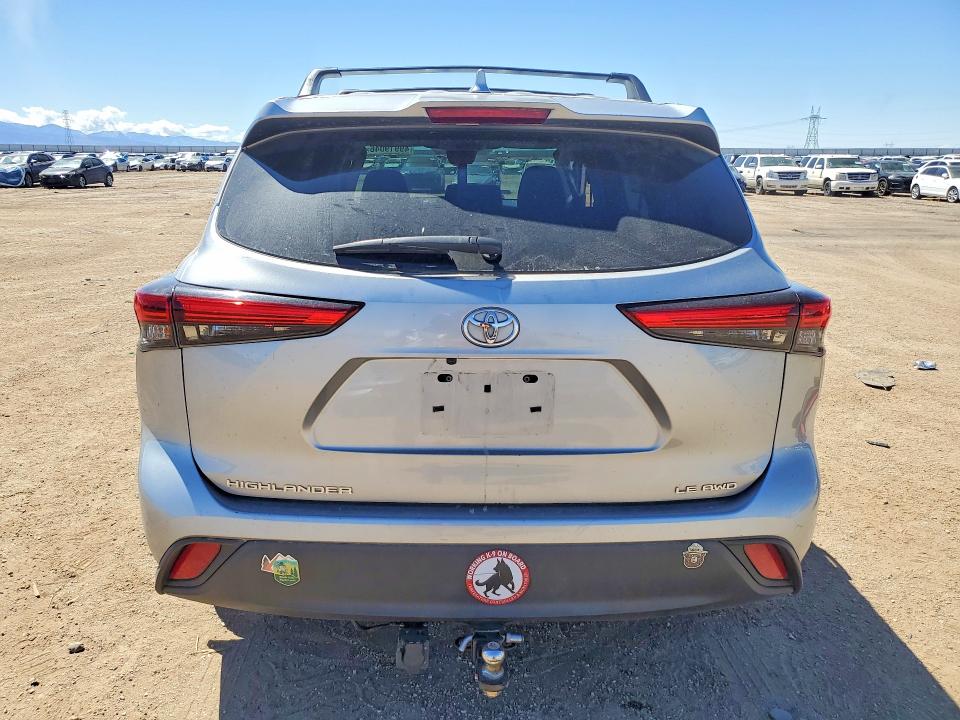 2021 Toyota Highlander VIN 5TDBZRBH9MS097935 COPART salvage auction — SIDE, Ca - Salvage Certificate, sold $10,900 on 2026-07-20 (photo 6)