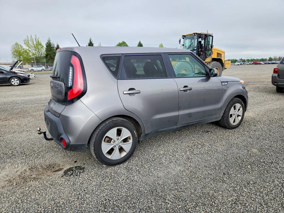 2016 Kia Soul VIN KNDJN2A22G7391199 COPART salvage auction — REAR END, Or - Salvage Title Certificate, sold $2,050 on 2026-07-14 (photo 3)
