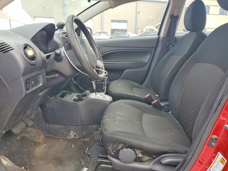 2022 Mitsubishi Mirage VIN ML32AUHJ4NH009774 COPART salvage auction — FRONT END, Tx - Salvage Vehicle Title, sold $1,400 on 2026-07-06 (photo 7)