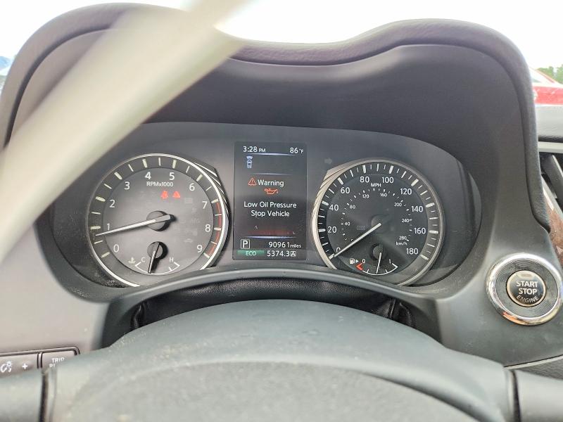 2019 Infiniti Q50 VIN JN1EV7AP2KM519741 COPART salvage auction — FRONT END, Ga - Cert Of Title-Salvage, sold $3,550 on 2026-07-02 (photo 9)
