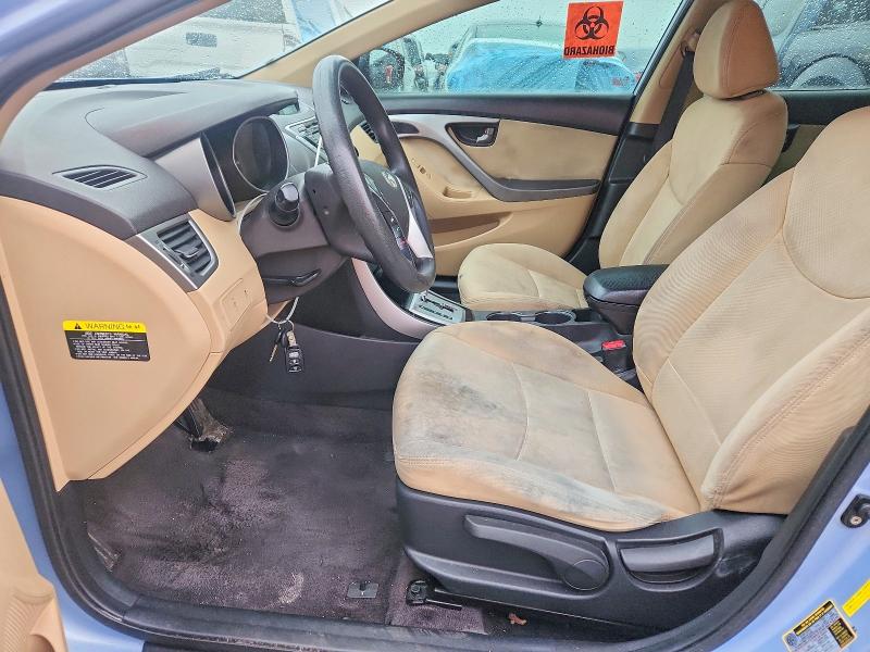 2011 Hyundai Elantra VIN KMHDH4AE0BU157997 COPART salvage auction — FRONT END, In - Bill Of Sale - Parts Only, sold $150 on 2026-07-24 (photo 7)