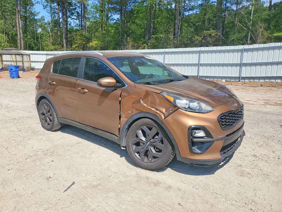 2020 Kia Sportage VIN KNDP63AC3L7684187 COPART salvage auction — FRONT END, Nc - Salvage Certificate Of Title, sold $3,200 on 2026-07-31 (photo 4)