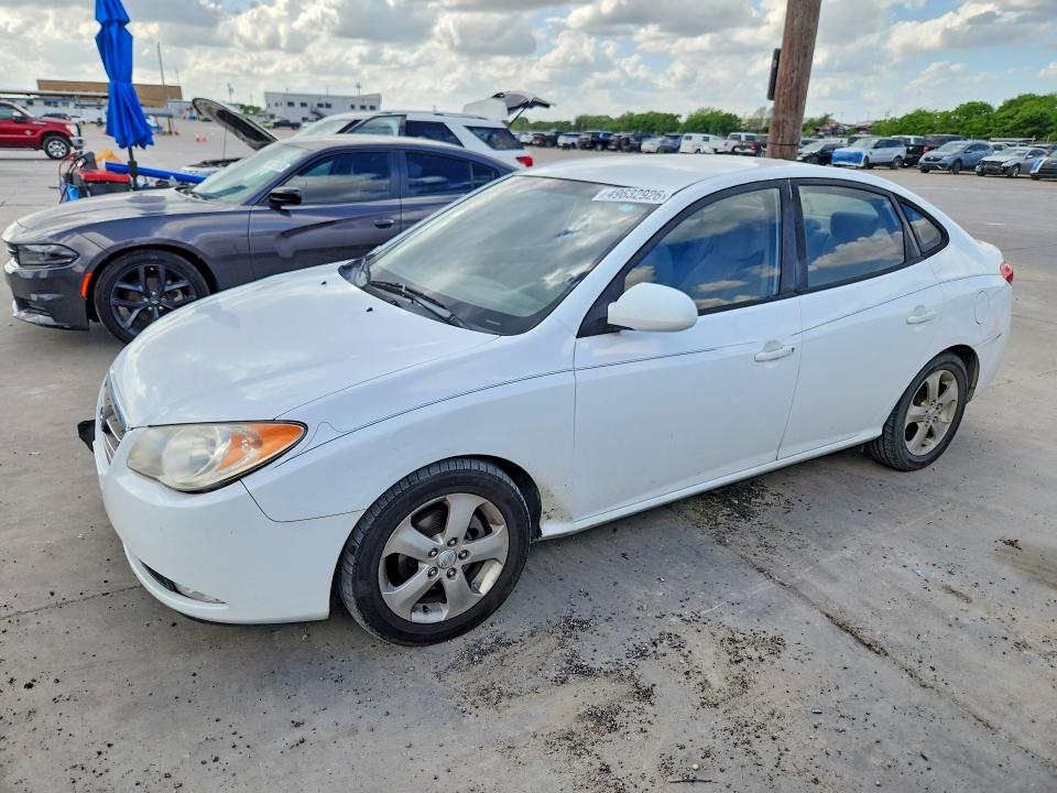 2007 Hyundai Elantra VIN KMHDU46D87U126550 COPART salvage auction — FRONT END, TX - SALVAGE VEHICLE TITLE (P), sold $525 on 2026-07-20 (photo 1)