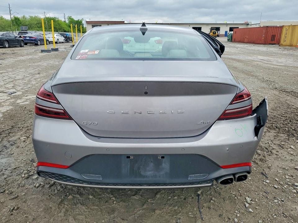 2023 Genesis G70 VIN KMTG34TA5PU104425 COPART salvage auction — SIDE, In - Cert Of Title-Salvage Title, sold $9,700 on 2026-07-17 (photo 6)