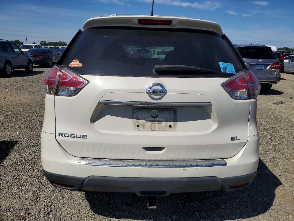 2016 Nissan Rogue VIN 5N1AT2MT0GC886918 COPART salvage auction — MINOR DENT/SCRATCHES, Ca - Dis/Dlr/Exp Only Clean Title (P), sold $1,750 on 2026-07-09 (photo 6)