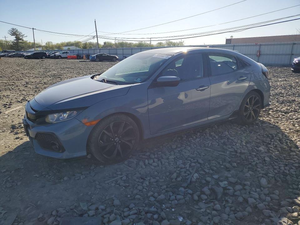 2019 Honda Civic VIN SHHFK7G45KU225166 COPART salvage auction — SIDE, Nj - Cert Of Title-Salvage, sold $5,600 on 2026-07-27 (photo 1)