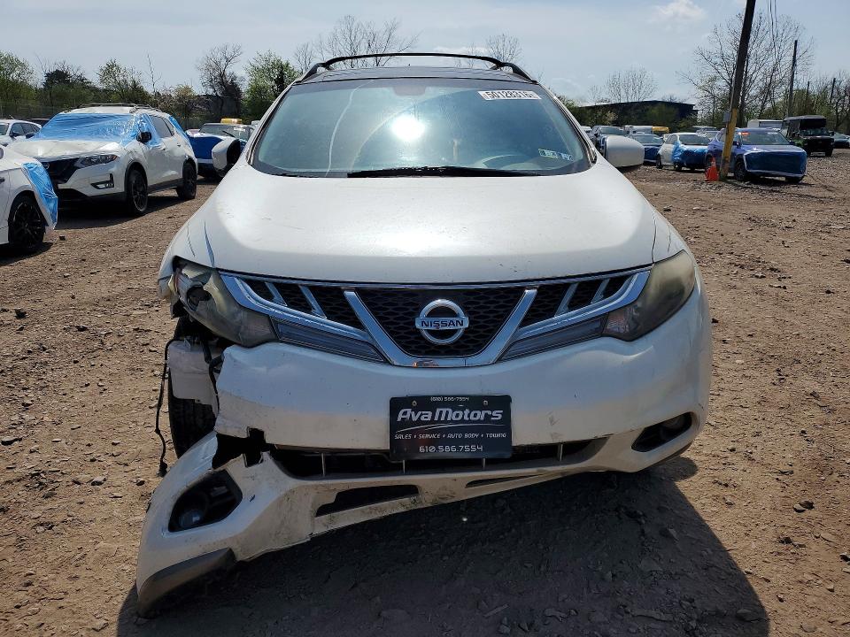 2012 Nissan Murano VIN JN8AZ1MW9CW219091 COPART salvage auction — FRONT END, Pa - Certificate Of Salvage, sold $875 on 2026-07-27 (photo 5)