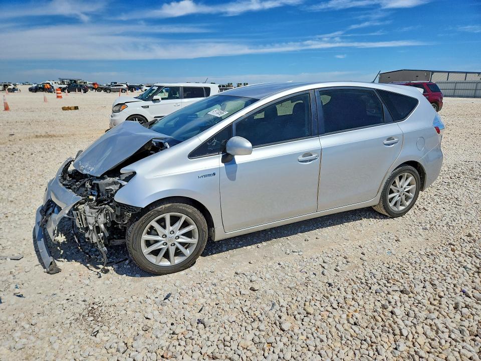 2014 Toyota Prius VIN JTDZN3EU8E3304589 COPART salvage auction — FRONT END, TX - SALVAGE VEHICLE TITLE (P), sold $1,200 on 2026-07-23 (photo 1)