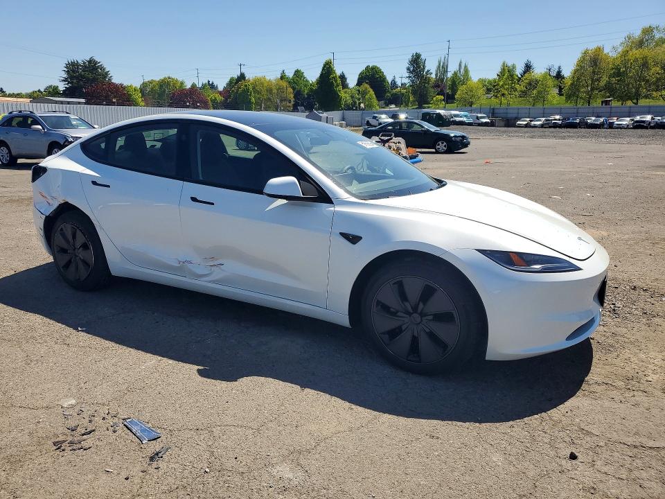 2025 Tesla Model 3 VIN 5YJ3E1EA4SF012422 COPART salvage auction — SIDE, Or - Salvage Title Certificate, sold $10,300 on 2026-07-22 (photo 4)