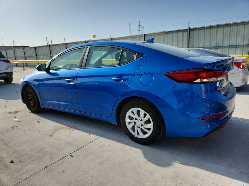 2017 Hyundai Elantra VIN KMHD74LF1HU078971 COPART salvage auction — UNDERCARRIAGE, Tx - Salvage Vehicle Title, sold $2,550 on 2026-07-14 (photo 2)