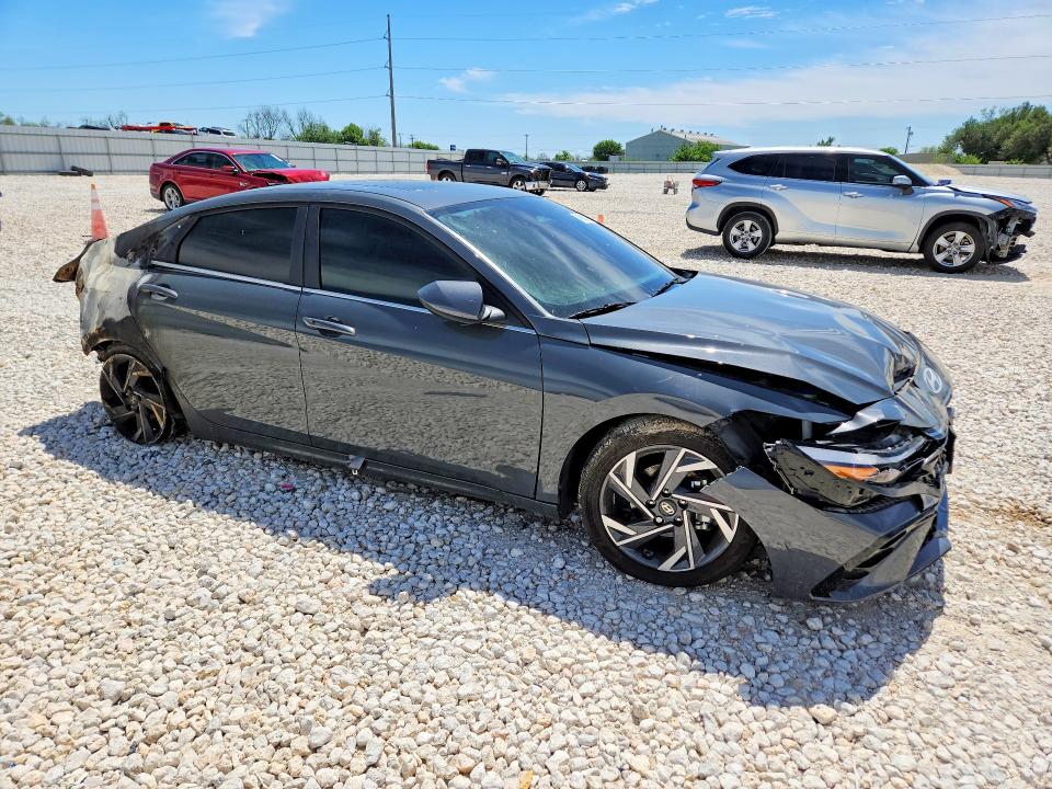 2024 Hyundai Elantra VIN KMHLS4DG4RU822324 COPART salvage auction — BURN, TX - CERTIFICATE OF TITLE, sold $1,100 on 2026-07-02 (photo 4)