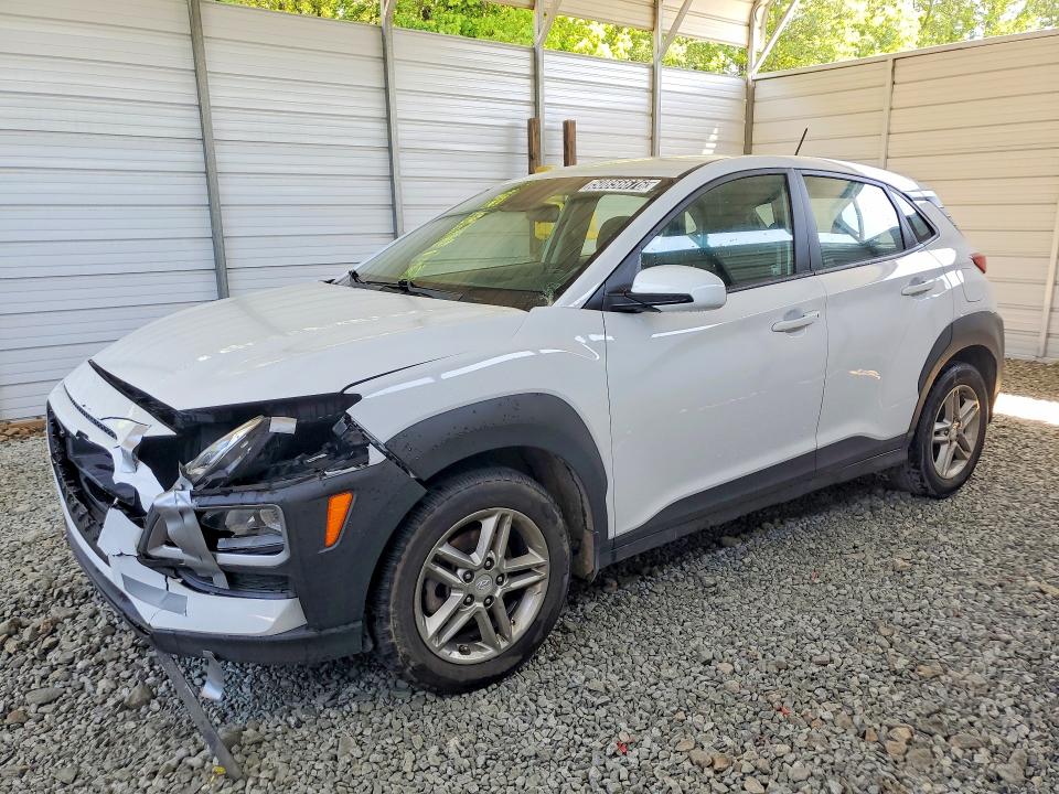 2021 Hyundai Kona VIN KM8K12AA4MU607649 COPART salvage auction — FRONT END, In - Certificate Of Title, sold $2,650 on 2026-07-07 (photo 1)
