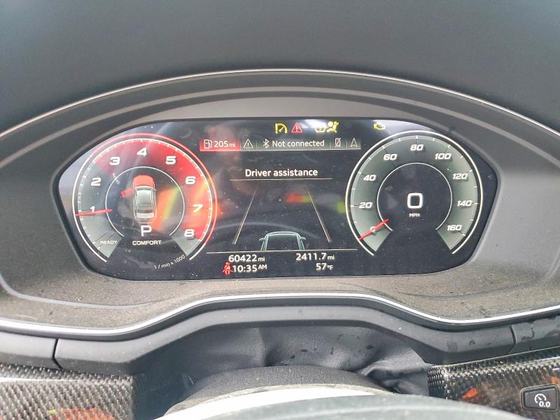 2022 Audi Rs4 VIN WAUB4AF46NA036271 COPART salvage auction — REAR END, CA, sold $9,200 on 2026-07-24 (photo 9)