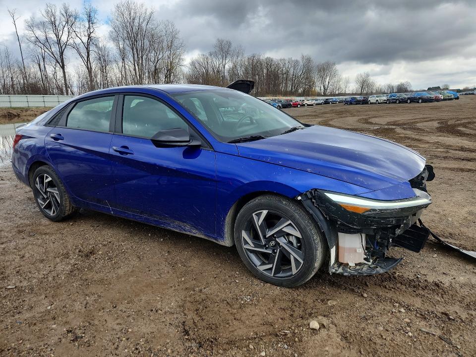 2025 Hyundai Elantra VIN KMHLM4DG4SU001532 COPART salvage auction — FRONT END, Mi - Certificate Of Title, sold $750 on 2026-07-22 (photo 4)