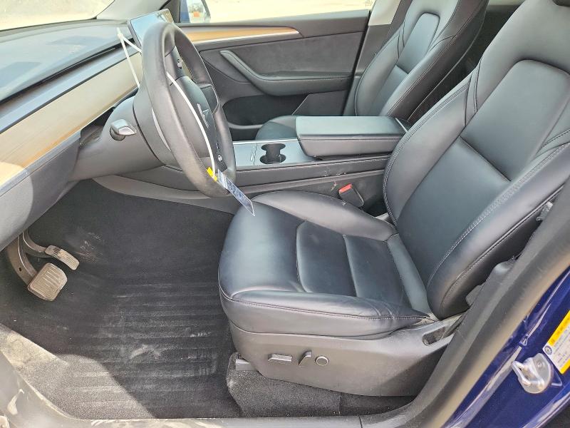 2022 Tesla Model y VIN 7SAYGDEEXNA021778 COPART salvage auction — FRONT END, Ca - Salvage Certificate, sold $8,100 on 2026-07-24 (photo 7)
