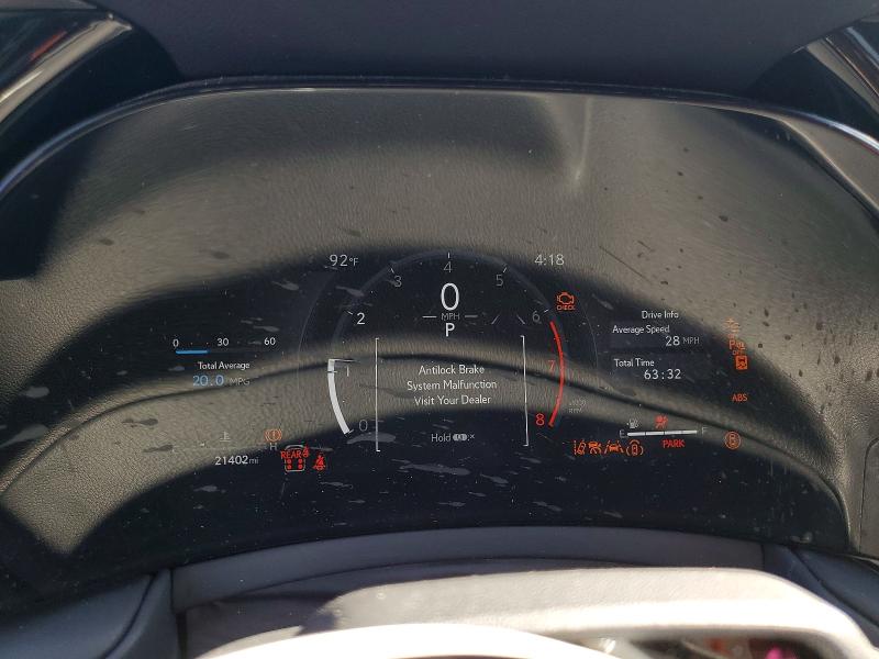 2024 Lexus Tx VIN 5TDAAAB6XRS000817 COPART salvage auction — FRONT END, CA - SALVAGE CERTIFICATE, sold $19,100 on 2026-07-02 (photo 9)