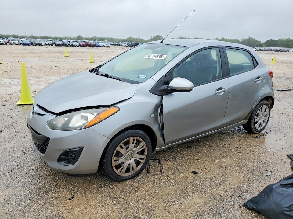 2013 Mazda 2 VIN JM1DE1KY6D0161924 COPART salvage auction — FRONT END, Tx - Salvage Vehicle Title, sold $700 on 2026-07-02 (photo 1)