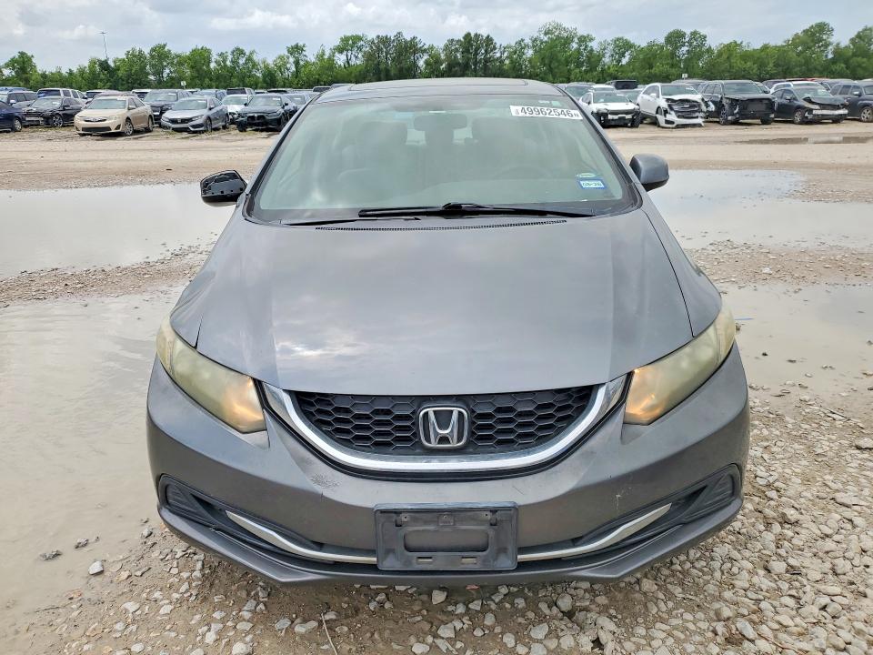2013 Honda Civic VIN 19XFB2F88DE244926 COPART salvage auction — SIDE, Tx - Salvage Vehicle Title, sold $1,700 on 2026-07-02 (photo 5)