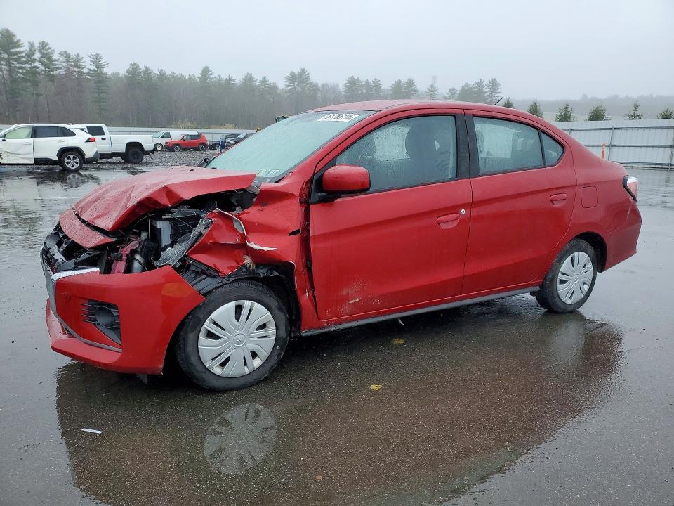 2021 Mitsubishi Mirage VIN ML32FUFJ3MHF01010 COPART salvage auction — FRONT END, ID - SALVAGE CERTIFICATE OF TITLE, sold $2,050 on 2026-07-24 (photo 1)