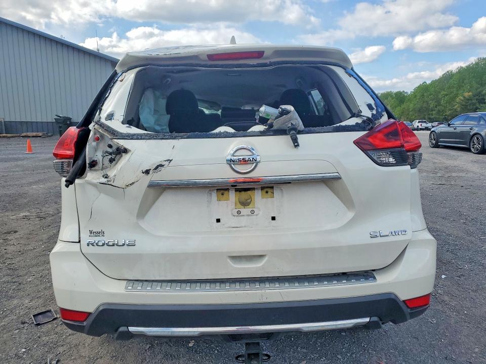 2017 Nissan Rogue VIN JN8AT2MV2HW254822 COPART salvage auction — ALL OVER, PA - CERTIFICATE OF SALVAGE, sold $400 on 2026-07-18 (photo 6)