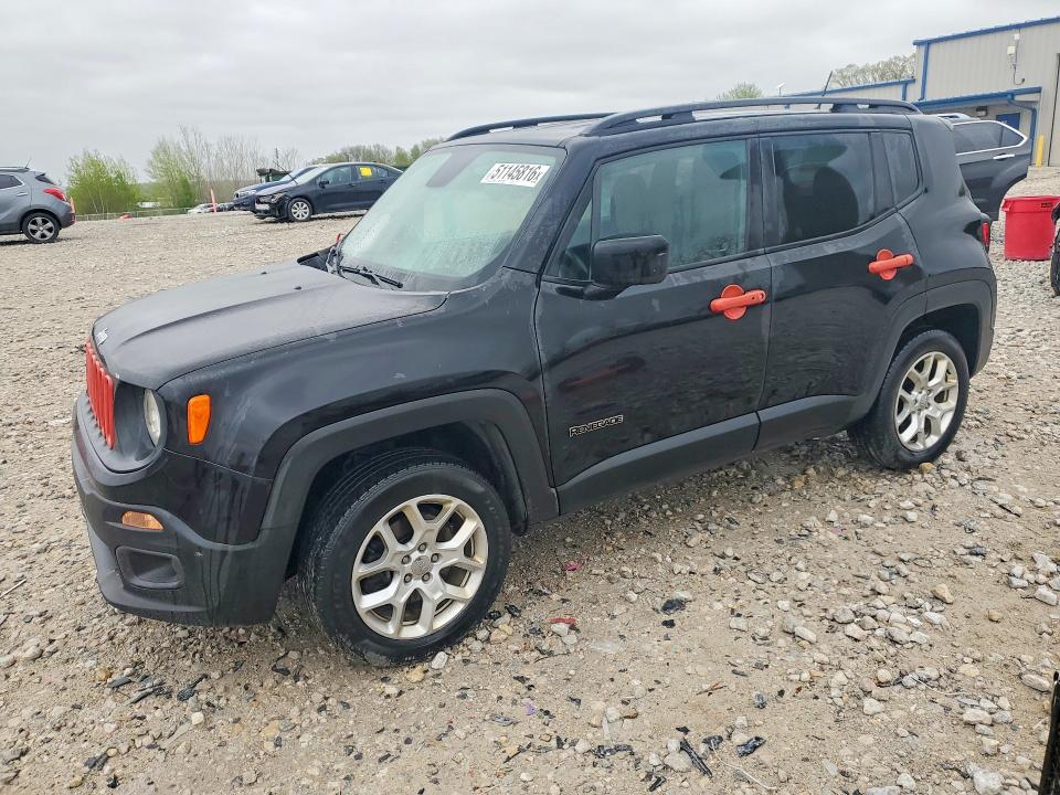 2016 Jeep Renegade VIN ZACCJBBT8GPC62222 COPART salvage auction — FRONT END, Mi - Certificate Of Title, sold $1,450 on 2026-07-23 (photo 1)