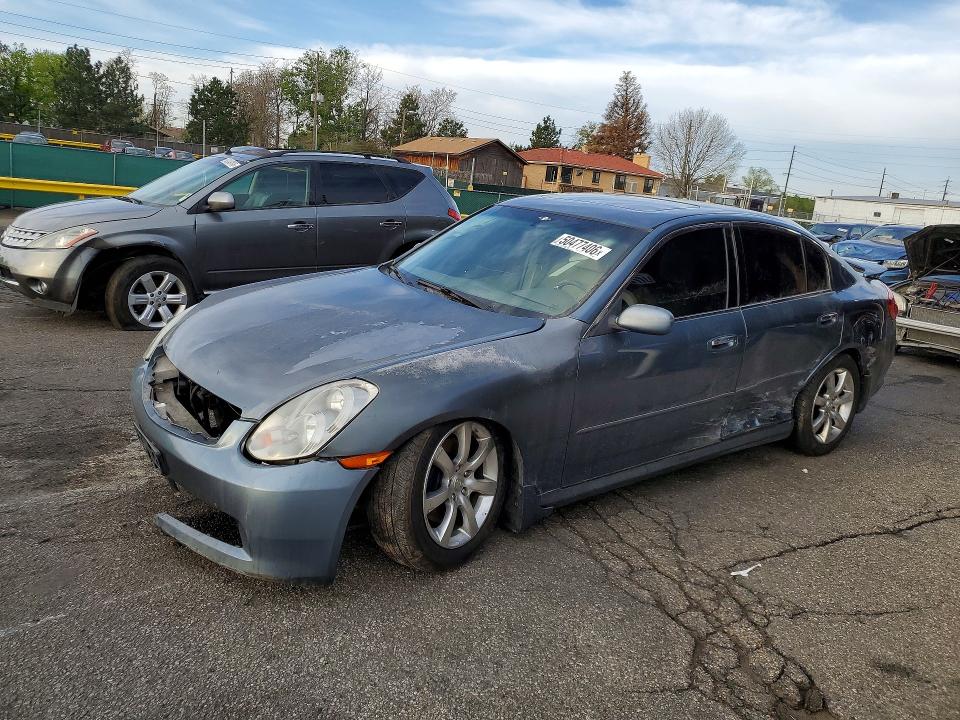 2006 Infiniti G VIN JNKCV51F16M610925 COPART salvage auction — FRONT END, CO - PUBLIC - SALVAGE TITLE, sold $350 on 2026-07-02 (photo 1)