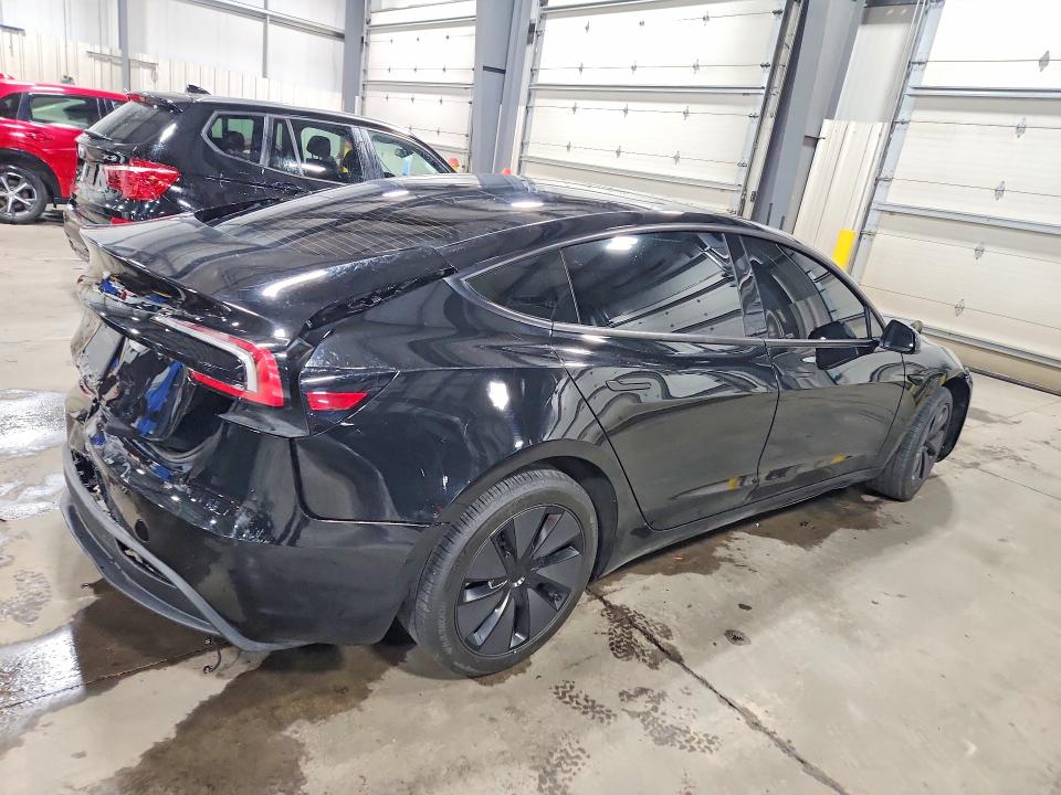 2025 Tesla Model 3 VIN 5YJ3E1EA1SF014029 COPART salvage auction — REAR END, Mn - Cert Of Title-Salvage, sold $11,600 on 2026-07-02 (photo 3)