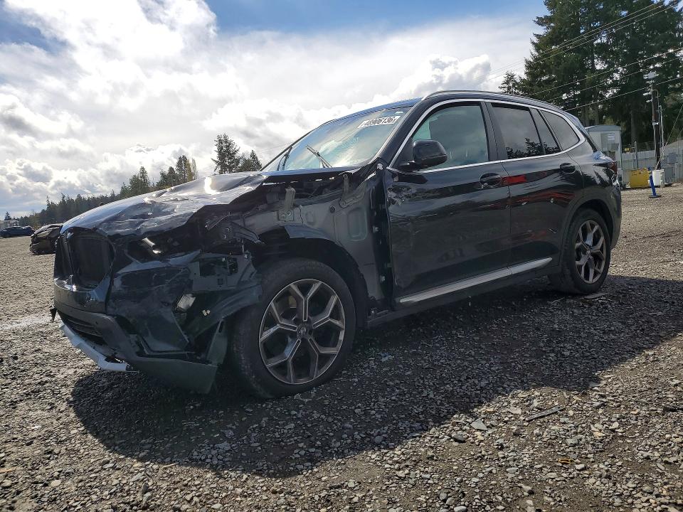 2022 BMW X3 VIN 5UX53DP07N9L69630 COPART salvage auction — FRONT END, Wa - Bill Of Sale, sold $125 on 2026-07-24 (photo 1)