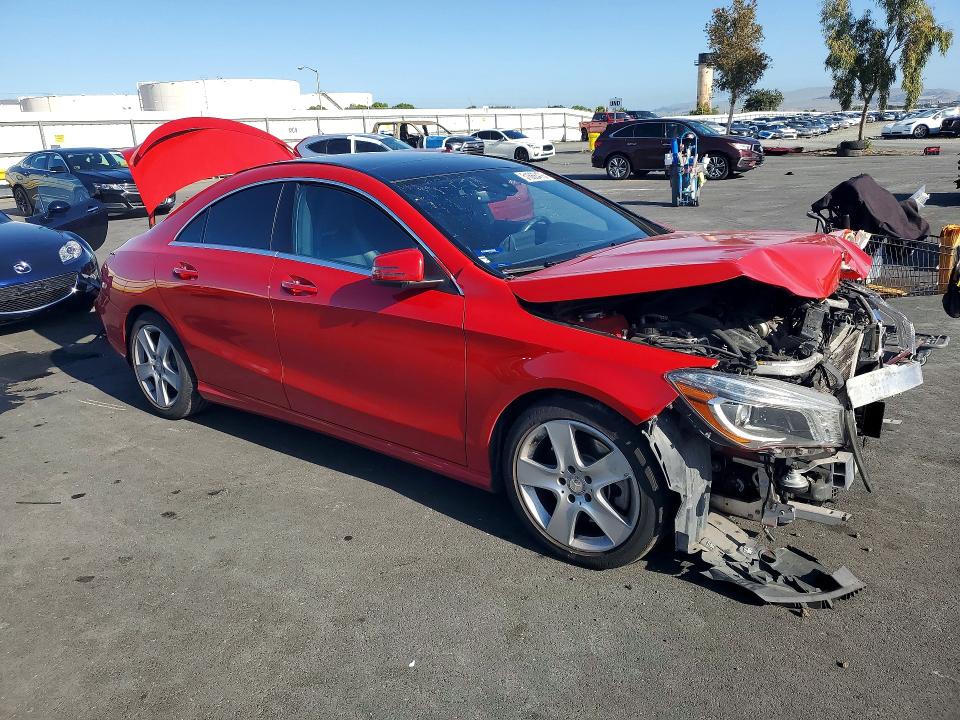 2016 Mercedes-benz Cla-klasse VIN WDDSJ4EBXGN311249 COPART salvage auction — FRONT END, Ca - Salvage Certificate, sold $800 on 2026-08-10 (photo 4)