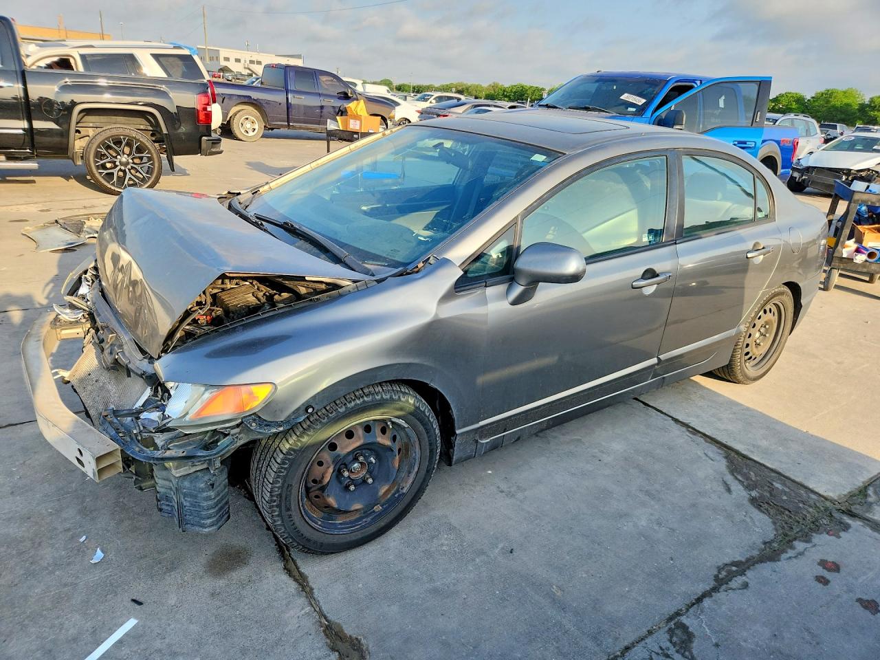 2006 Honda Civic VIN 1HGFA16896L114176 COPART salvage auction — Front End, Sv - Salvage Title, sold $525 on 2026-07-09 (photo 1)