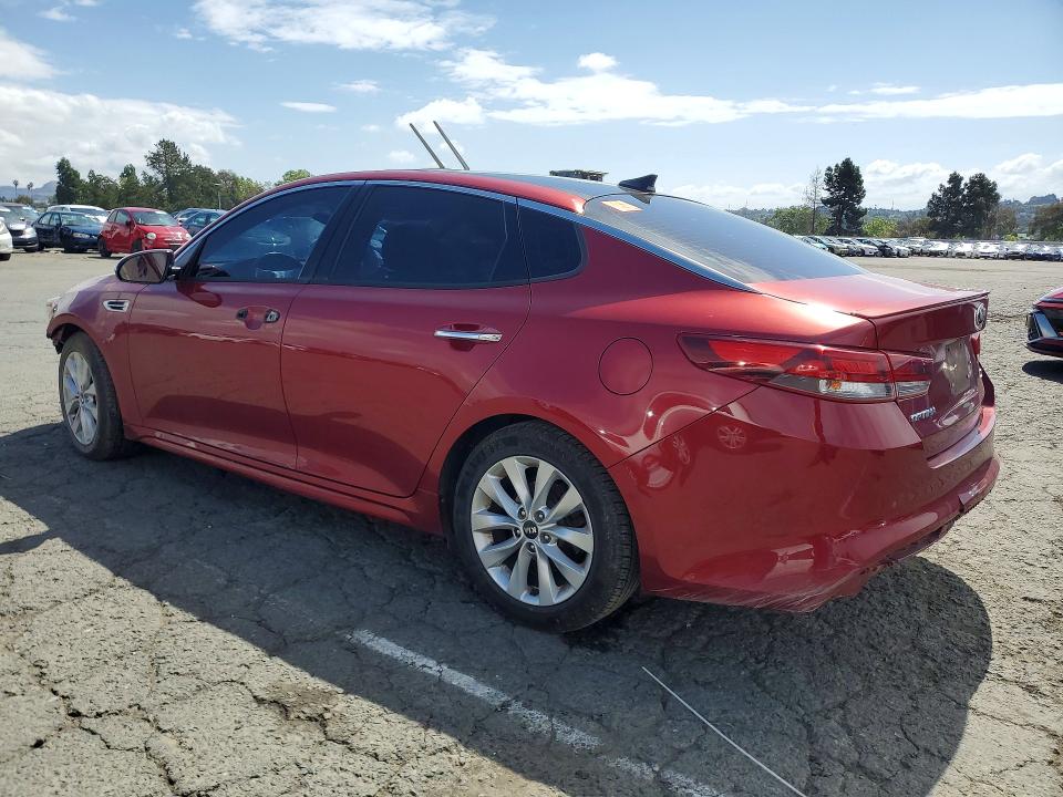 2018 Kia Optima VIN 5XXGT4L32JG241044 COPART salvage auction — FRONT END, CA - SALVAGE CERTIFICATE, sold $500 on 2026-07-24 (photo 2)
