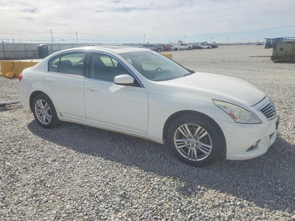2013 Infiniti G VIN JN1CV6AR6DM765875 COPART salvage auction — FRONT END, Salvage Title, sold $350 on 2026-07-23 (photo 4)
