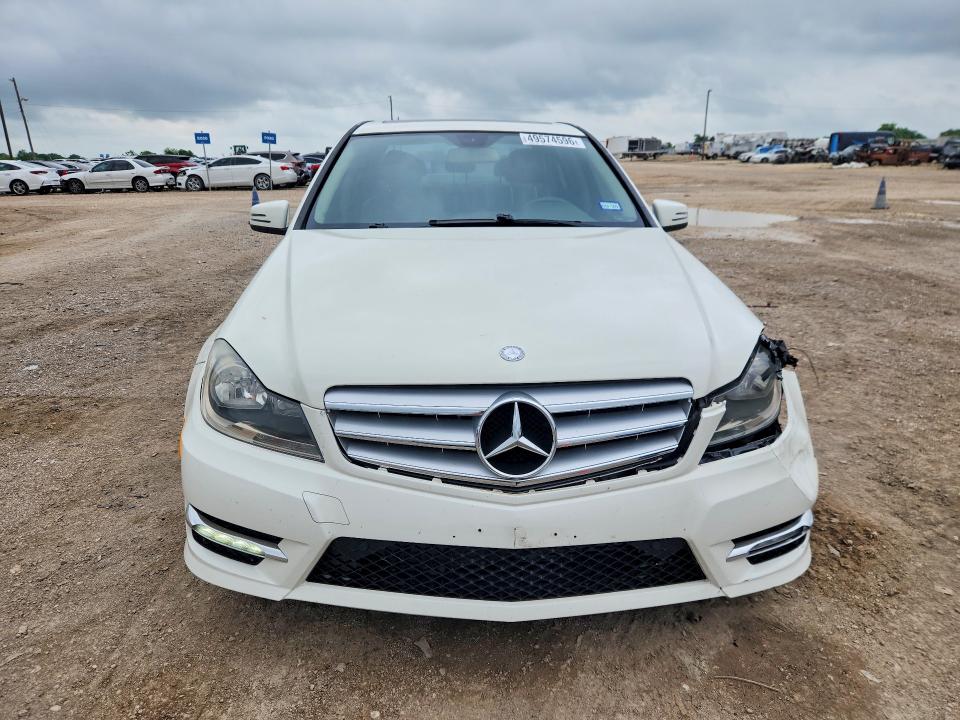 2012 Mercedes-benz C-klasse VIN WDDGF4HB2CA631993 COPART salvage auction — FRONT END, Tx - Salvage Vehicle Title, sold $1,450 on 2026-07-21 (photo 5)